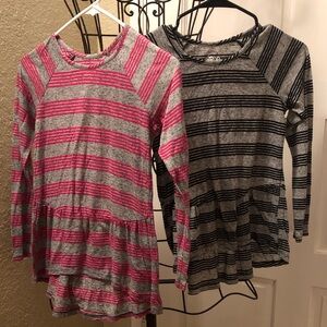 Circo Striped Long Sleeve Hi-Low Long Sleeve Tees L 10/12 NWOT